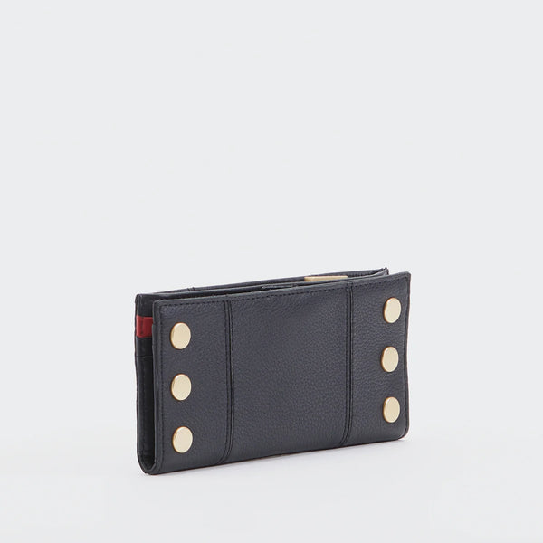 Hammitt- 110 North Wallet- Black/Brushed Gold