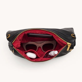 VIP Large Black/Brushed Gold Red Zip
