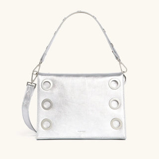 Montana Clutch Large- Sidewalk Silver