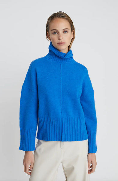 Deluc- Hatfield Turtleneck Sweater- Blue