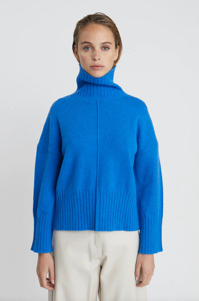 Deluc- Hatfield Turtleneck Sweater- Blue