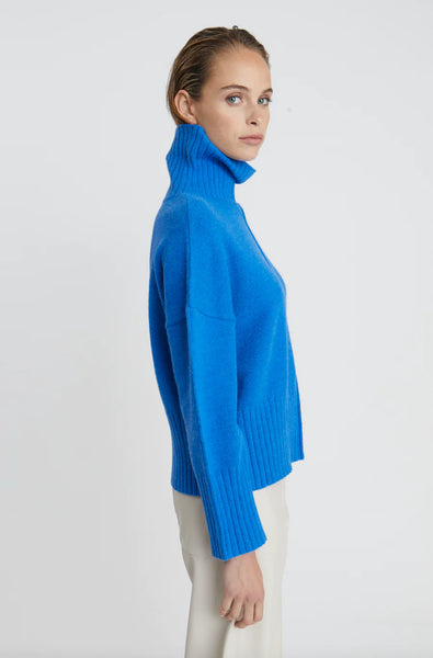 Deluc- Hatfield Turtleneck Sweater- Blue