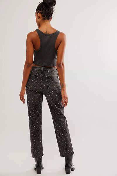 Driftwood Rhinestone Jean Black