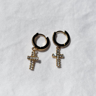 Gloria Crystal Cross Huggies