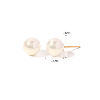 Coco Pearl Stud Earrings - 3 sizes