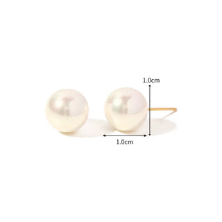 Coco Pearl Stud Earrings - 3 sizes