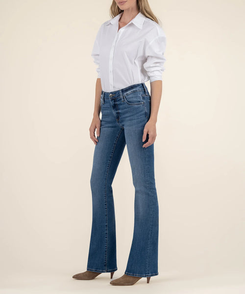 Natalie Mid Rise Bootcut-Color: Studious W/Med Base Wash