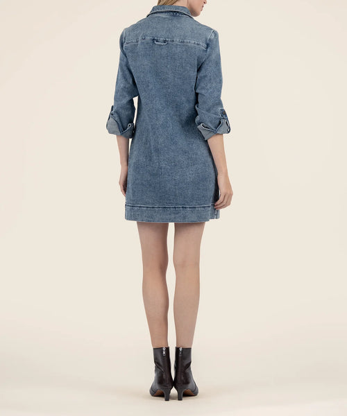 Anika Denim Dress-Medium Wash