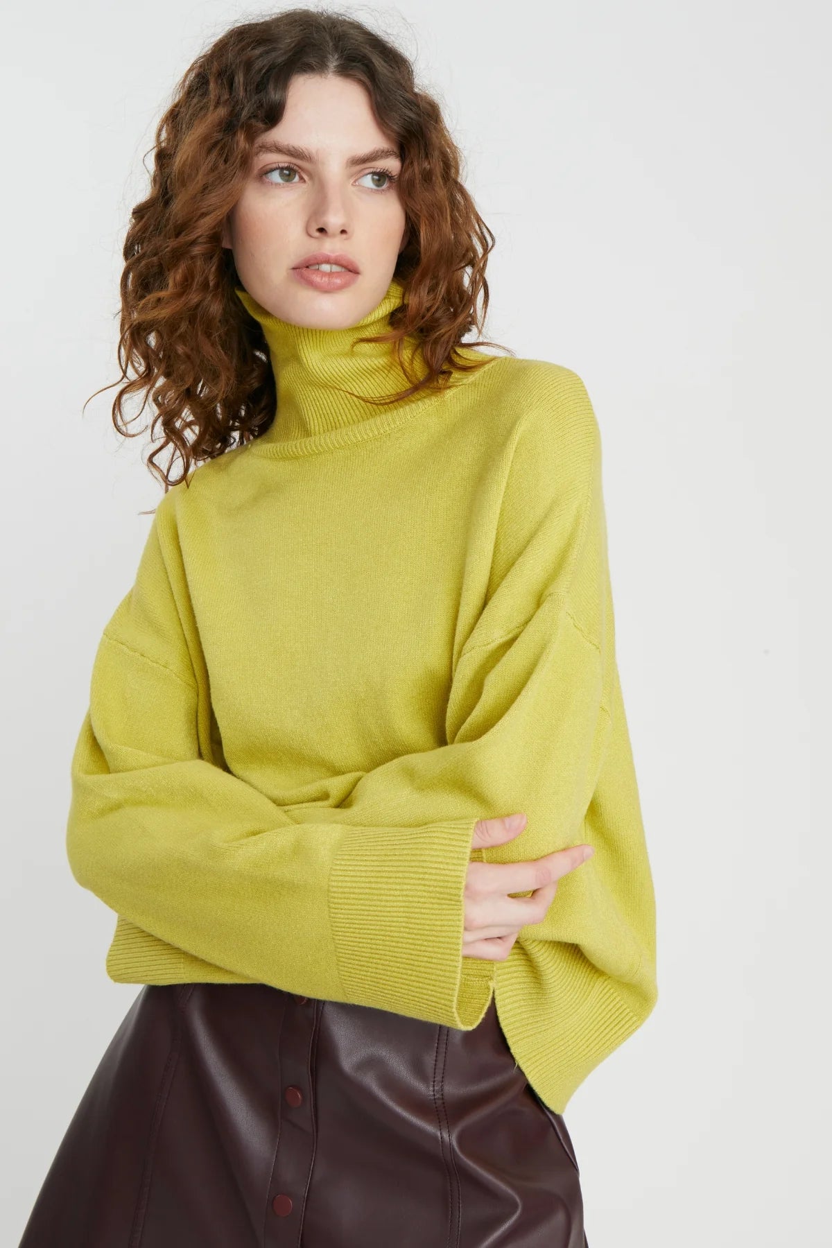 Deluc- Cirse Turtleneck- Lime