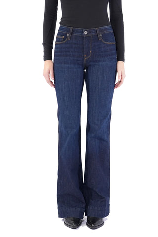 Haala-BELLA : TROUSER FLARE (DEEP OCEAN) GOLD COMBO