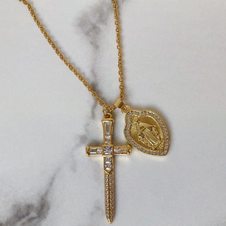 Guardian Double Charm Religious Pendant