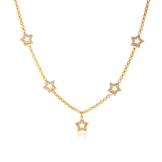 Shooting Star CZ Necklace