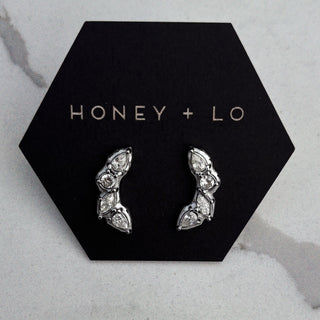 Ivy Free Form Crystal Studs