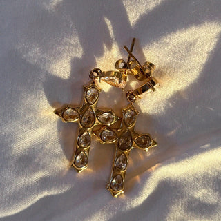 Fear Not Cross Earrings