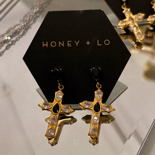 Fear Not Cross Earrings
