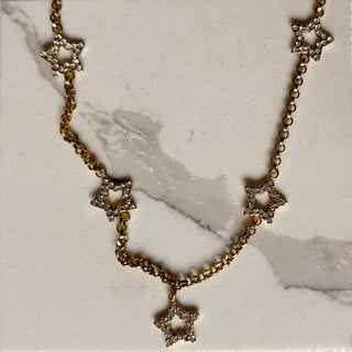 Shooting Star CZ Necklace