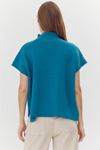 Drop Shoulder Comfy Sweater Top