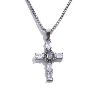Crystal Cross Necklace