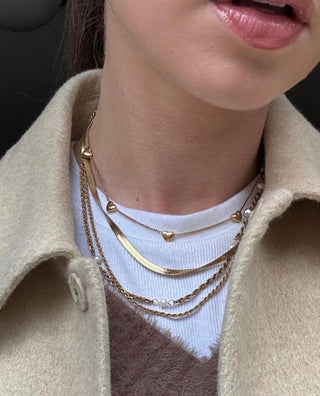 Giada Two Piece Layered Chain Necklace