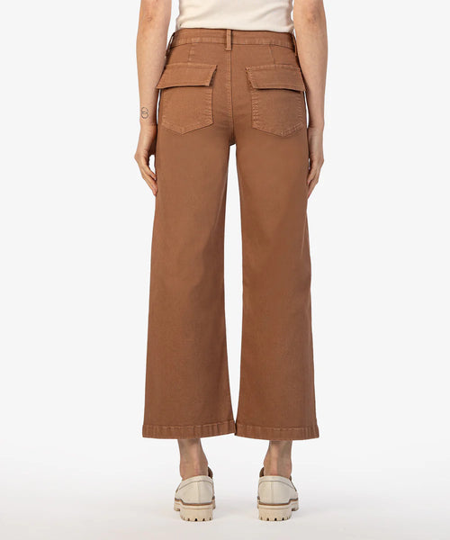 Kut From The Kloth-Meg Wide Leg Twill Pant (Mocha)