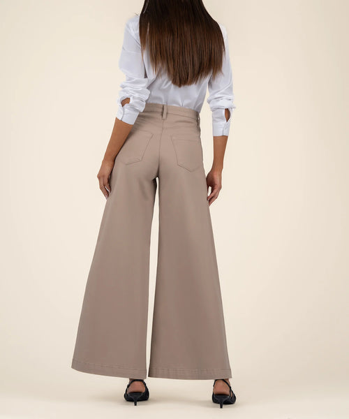 Blake High Rise Super Wide Leg- Latte