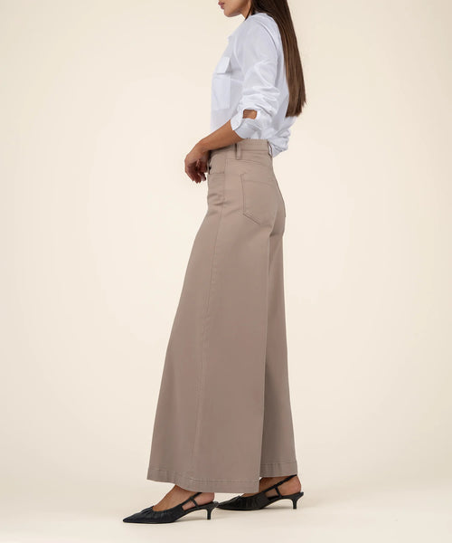 Blake High Rise Super Wide Leg- Latte