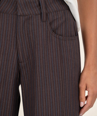 Charlotte High Rise Wide Leg-Chocolate