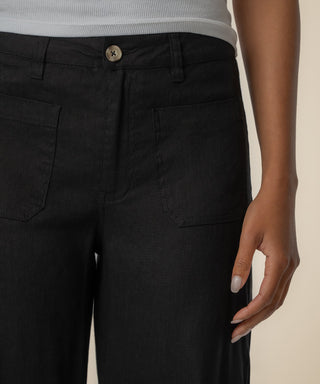 Meg Linen High Rise Wide Leg
