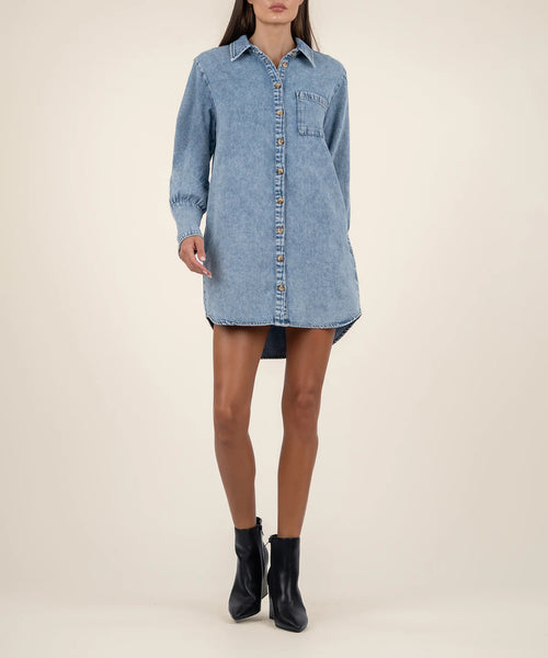 Kut From The Kloth- Rooney Denim Shirt Dress