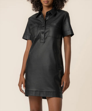Tatiana Coated Dress in Black / Kut From The Kloth