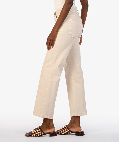 Kut From The Kloth- Charlotte High Rise Fab Ab Culottes (Ecru)