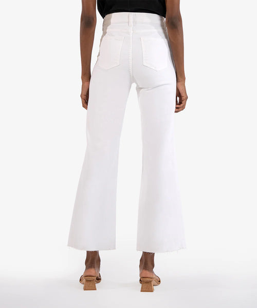 Kut From The Kloth-Meg High Rise Fab Ab Wide Leg (Optic White)