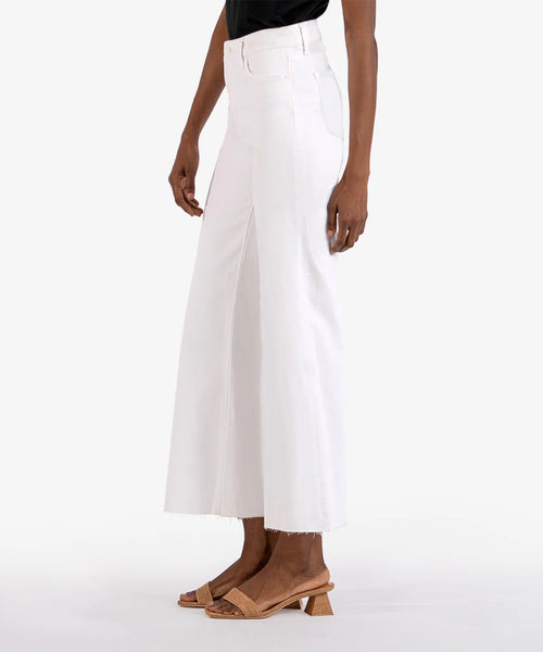 Kut From The Kloth-Meg High Rise Fab Ab Wide Leg (Optic White)