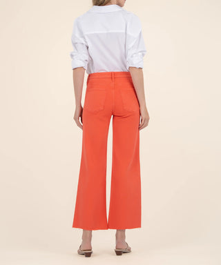 Meg High Rise Wide Leg- Tangerine