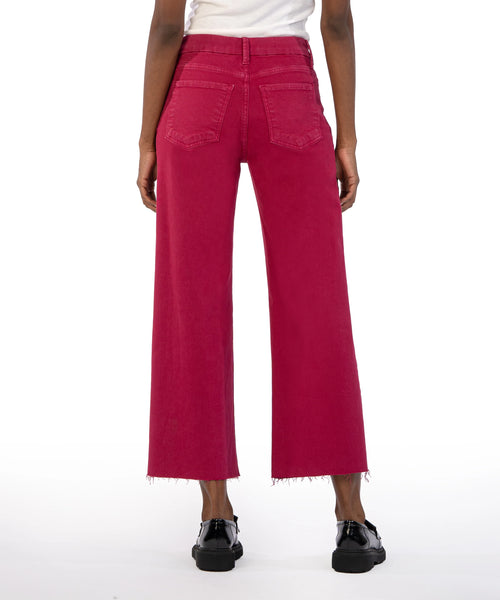 Kut From The Kloth-Meg High Rise Fab Ab Wide Leg (Dragon Fruit)