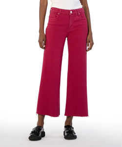 Kut From The Kloth-Meg High Rise Fab Ab Wide Leg (Dragon Fruit)