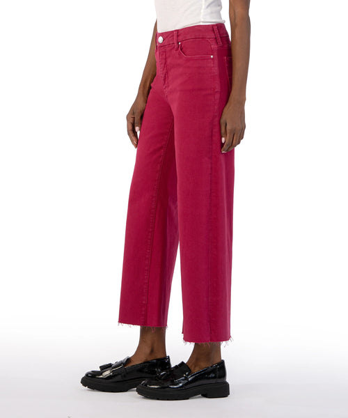 Kut From The Kloth-Meg High Rise Fab Ab Wide Leg (Dragon Fruit)