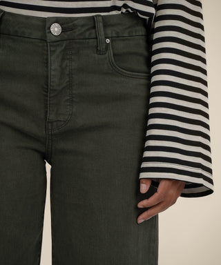 Meg High Rise Wide Leg- Sherwood Forest