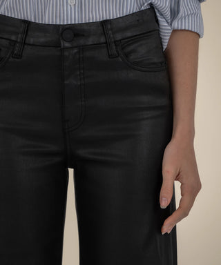 Meg Coated High Rise Wide Leg
