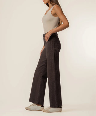 Meg High Rise Wide Leg- Chocolate