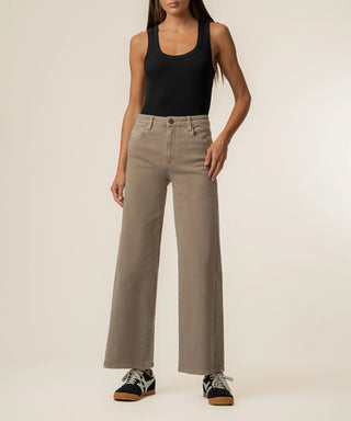Meg High Rise Wide Leg- Milk Tea