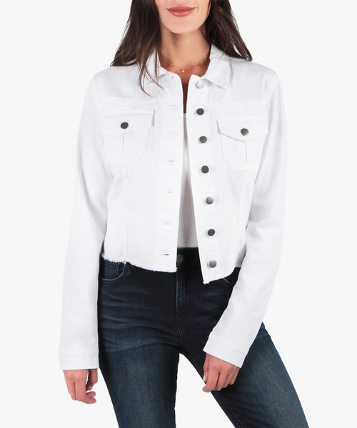 Kut From The Kloth- Kara White Denim Jacket