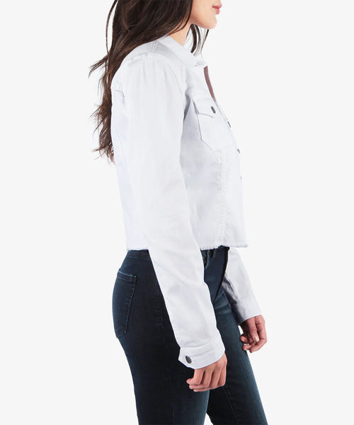 Kut From The Kloth- Kara White Denim Jacket