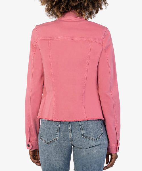 Kut From Kloth- Kara Denim Jacket- Plush Pink