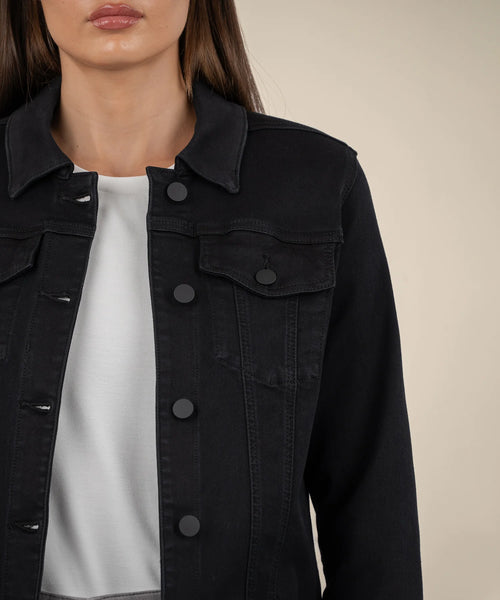 Kut From The Kloth- Julia Crop Jacket- Black