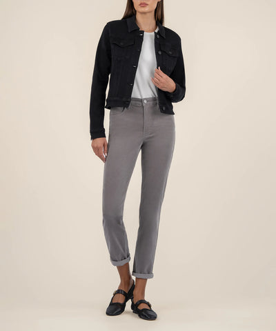 Kut From The Kloth- Julia Crop Jacket- Black