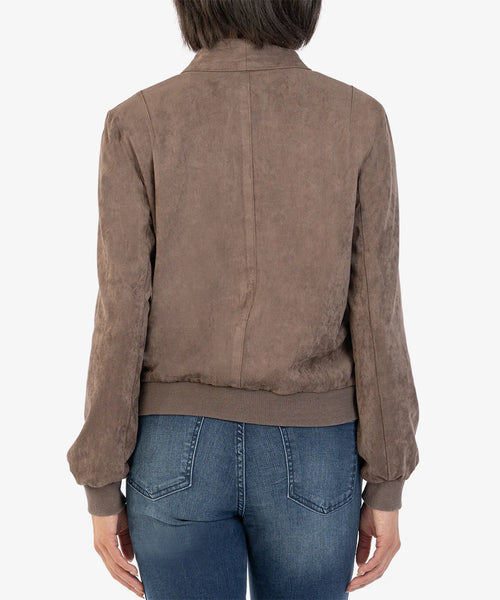 Kut From The Kloth-Evie Faux Suede Bomber Jacket