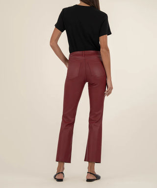 Kelsey Coated High Rise Ankle Flare