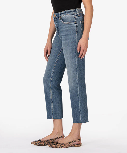 Kut From The Kloth- Rachael HIgh Rise Fab Ab Mom Jeans- Exalted Wash