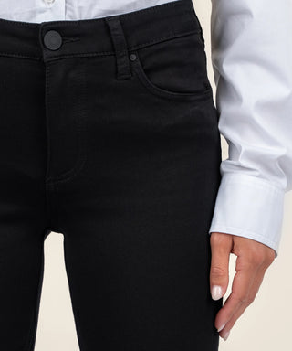 Kelsey Mid Rise Ankle Flare-Black